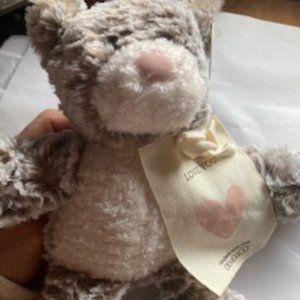 Handmade Plush Giving Mini Giving Bear by Demdaco, brand new, out of the box